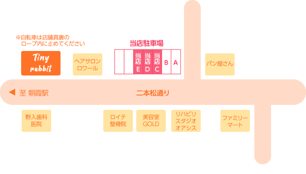 当店の駐車場はこちら